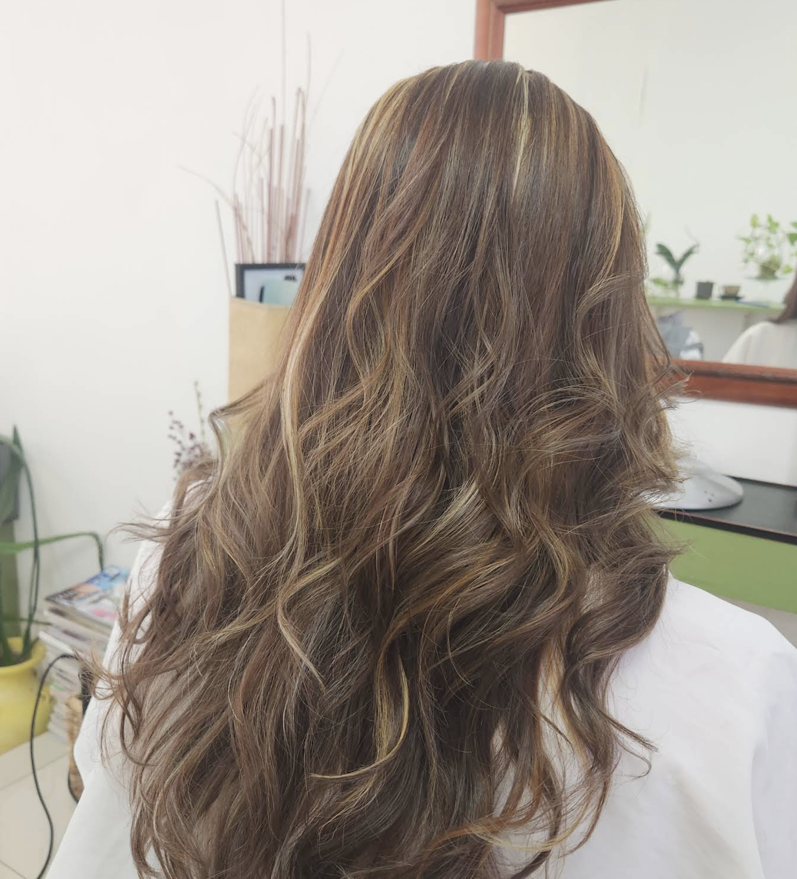 Elegant soft Korean hair style